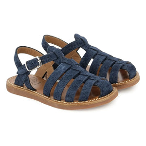 Pom d'Api - Sandal Beach-Stitch Dad | Denim