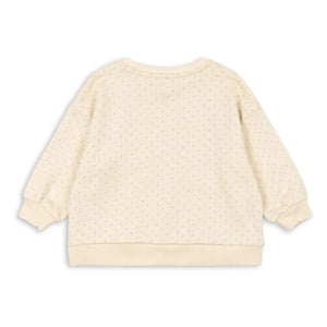 Konges Sløjd - Organic Cotton Loupy Dot Sweatshirt | Ivory
