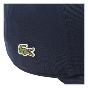 Lacoste - Wordmark Logo Organic Cotton Cap | Navy