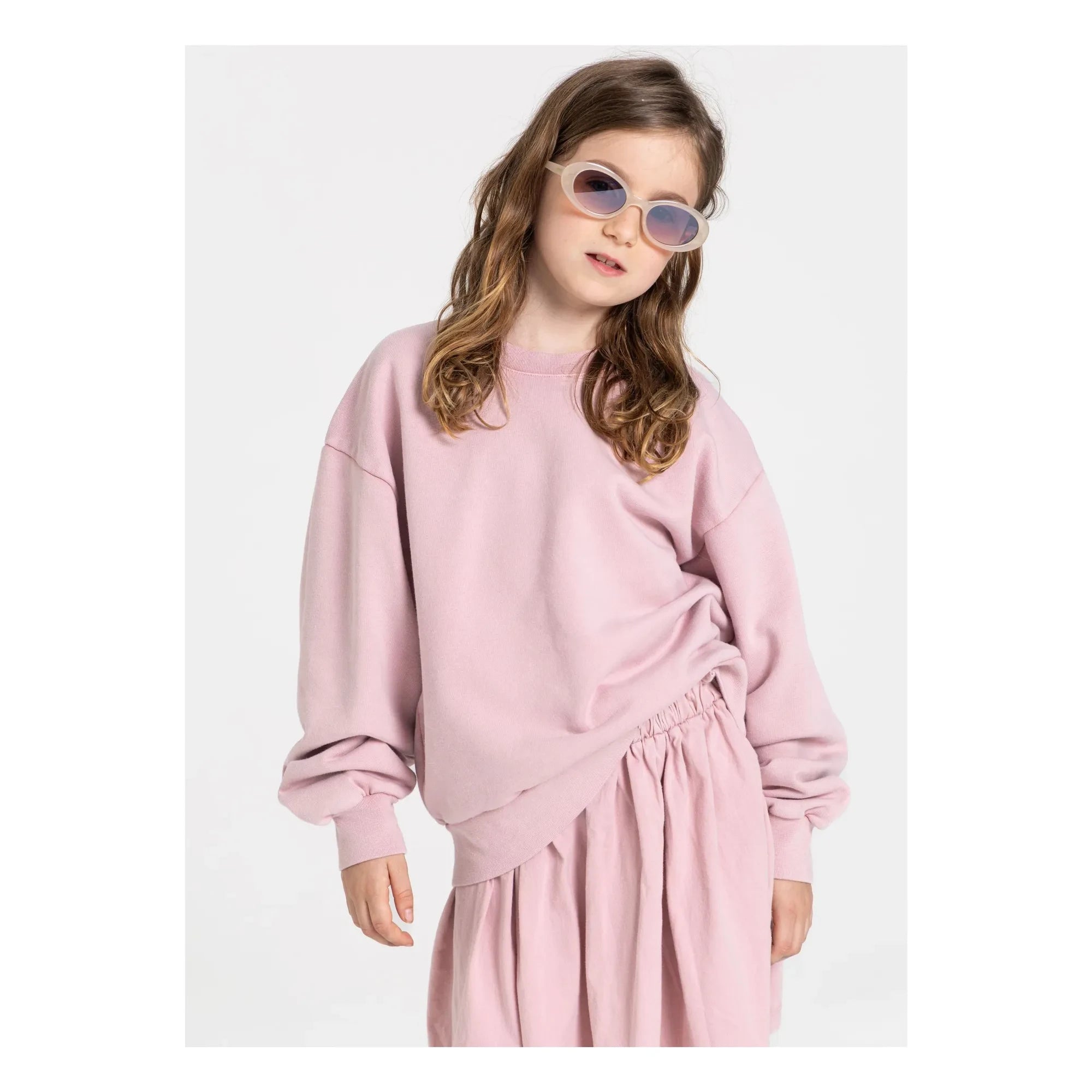 Smallable Kid - Flow Jersey Organic Cotton Skirt | Dusty Pink