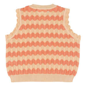 Morley - Xelmo Wave Crochet Top | Orange