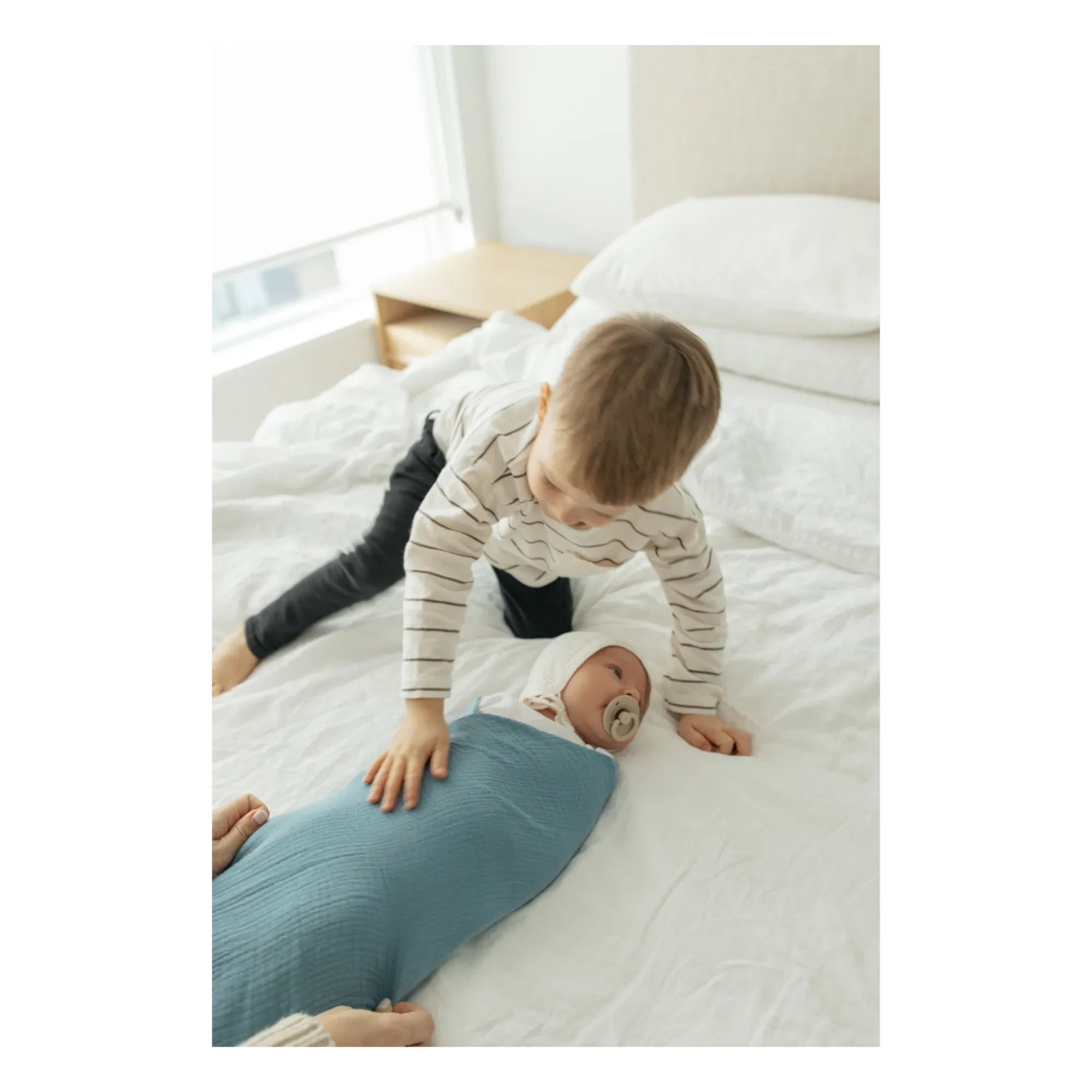 Soft Spot - Organic Cotton Swaddle Cloth | River