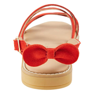 Emile et Ida - Leather Cross-Strap Sandals | Red