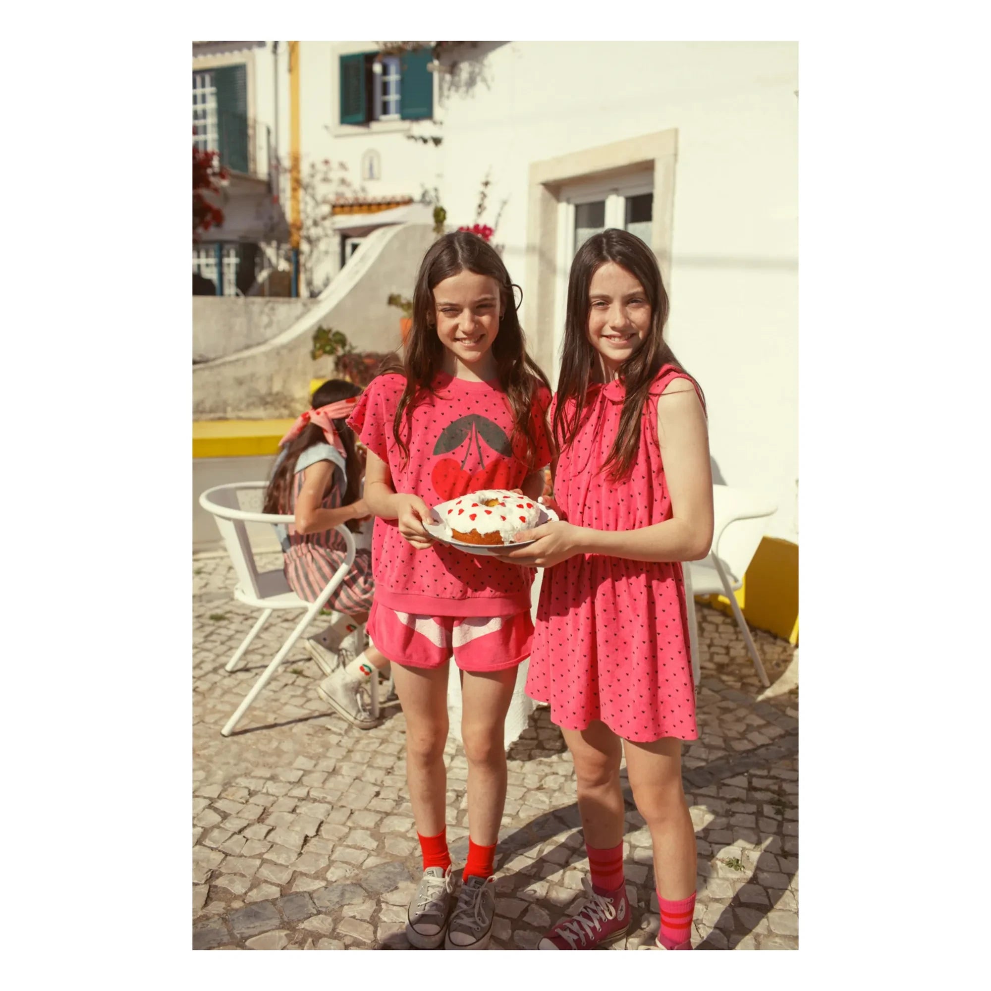 Piupiuchick - Organic Cotton Heart Dress Towel | Fuchsia