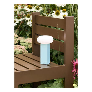 Hübsch - Low portable lamp | Blue