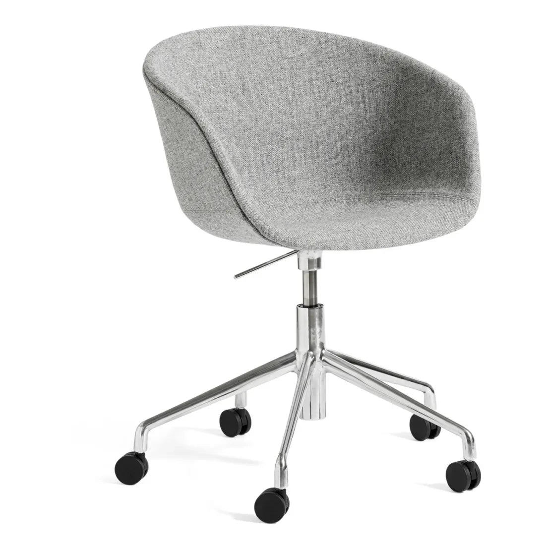 Hay - AAC53 Office Chair, Chrome Base | Light Gray
