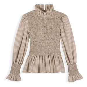 Maria de la Orden - Striped Blouse Aleria Cotton | Light Blue