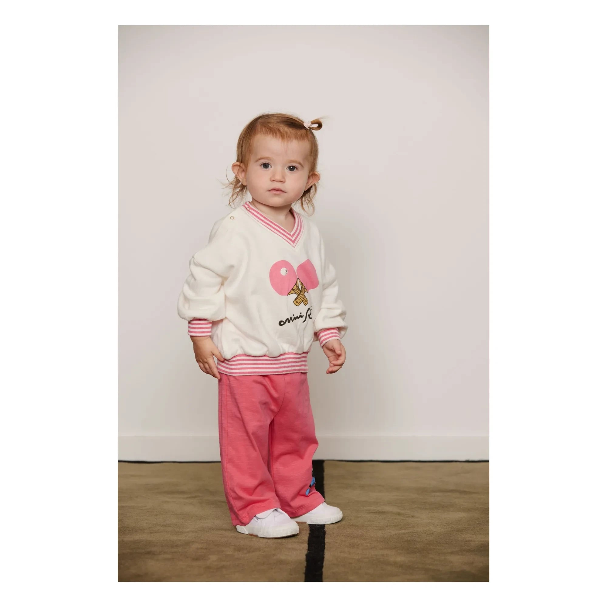 Mini Rodini - Striped Sweatshirt Ping Pong Organic Cotton | White