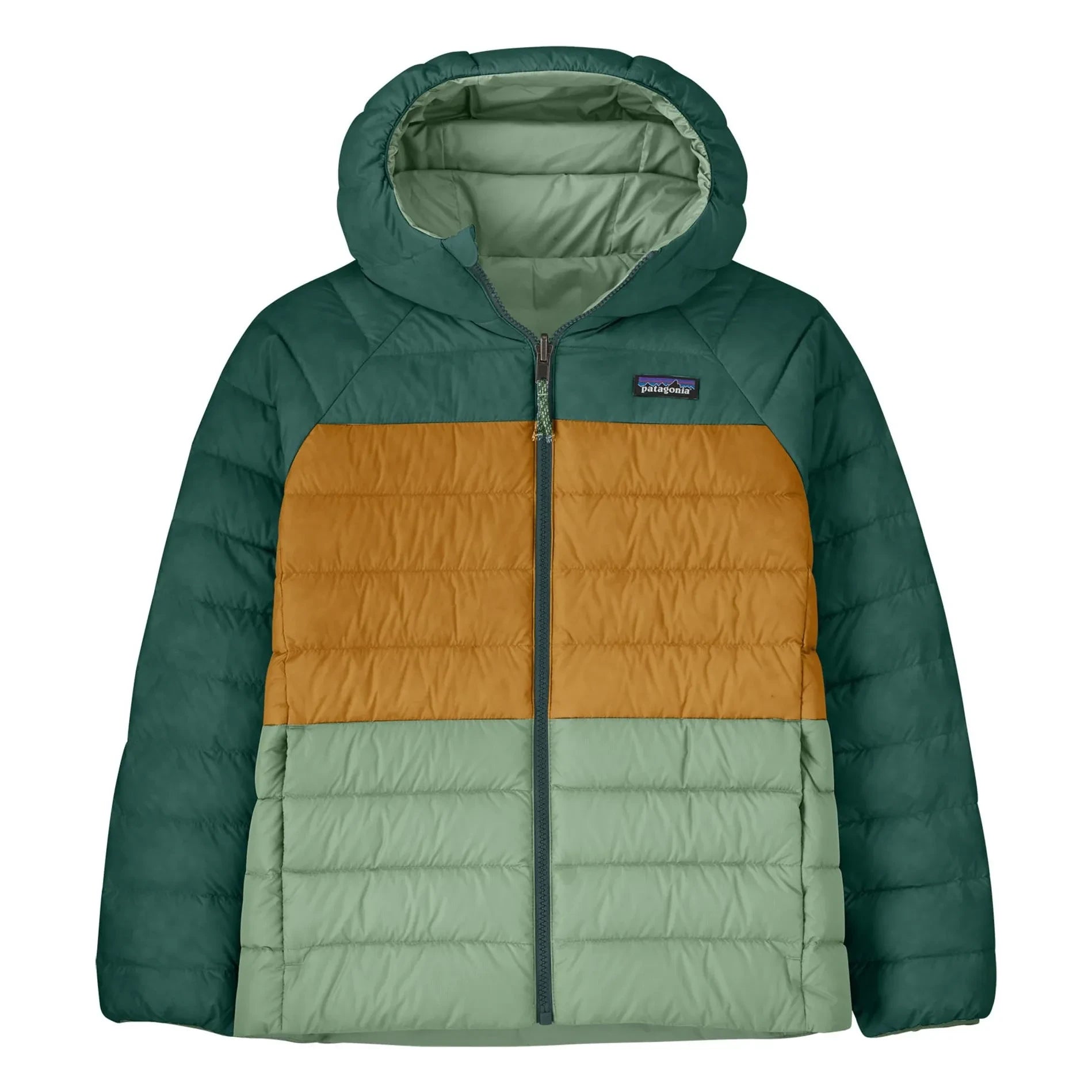 Patagonia - Reversible Goose Down Coat Made from Recycled Fibers | Light Green