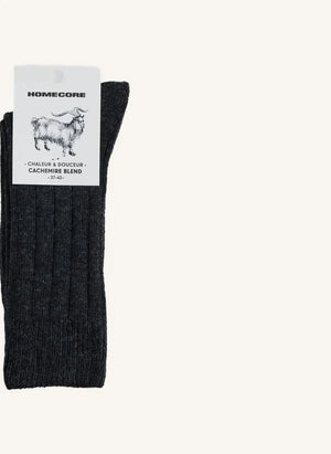Homecore - Cashmere Socks | Coal Grey