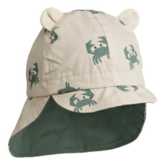 Liewood - Gorm Organic Cotton Reversible Baby Hat | Sage