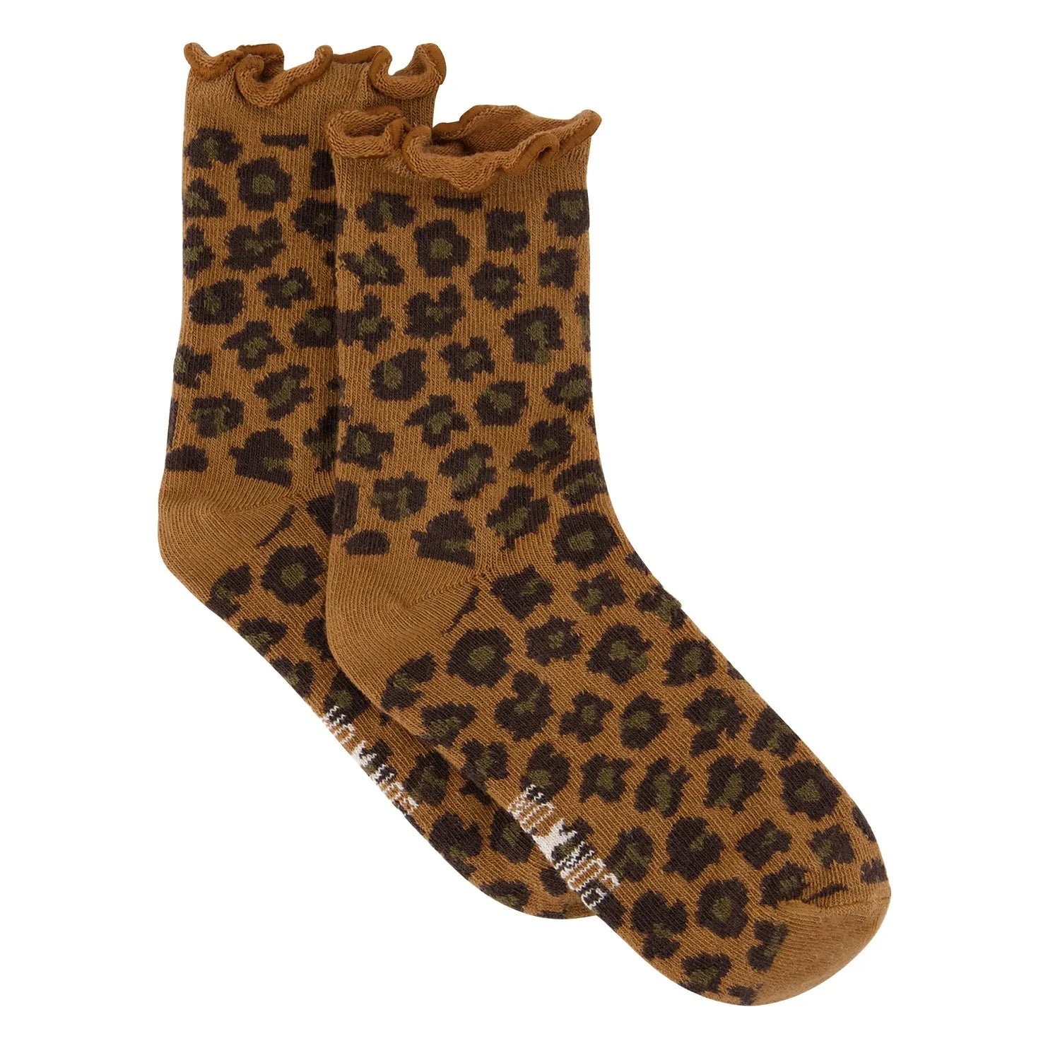 Bonton - Leopard Socks | Brown