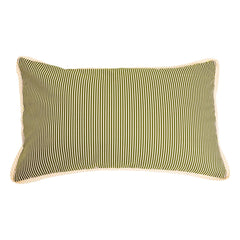 Gabrielle Paris - Taormina Striped Pillowcase | Khaki