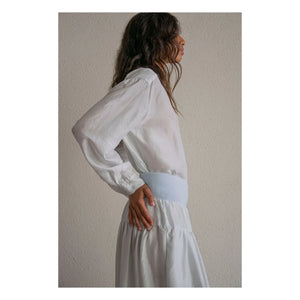 THEAVANT - Men's Silk Pongee Shirt | Light Blue