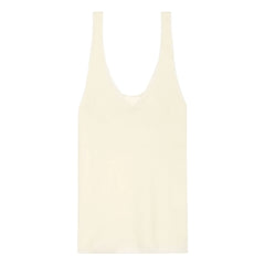 Bompard - Ultra Thin Seamless Cashmere and Silk Tank Top | Natural
