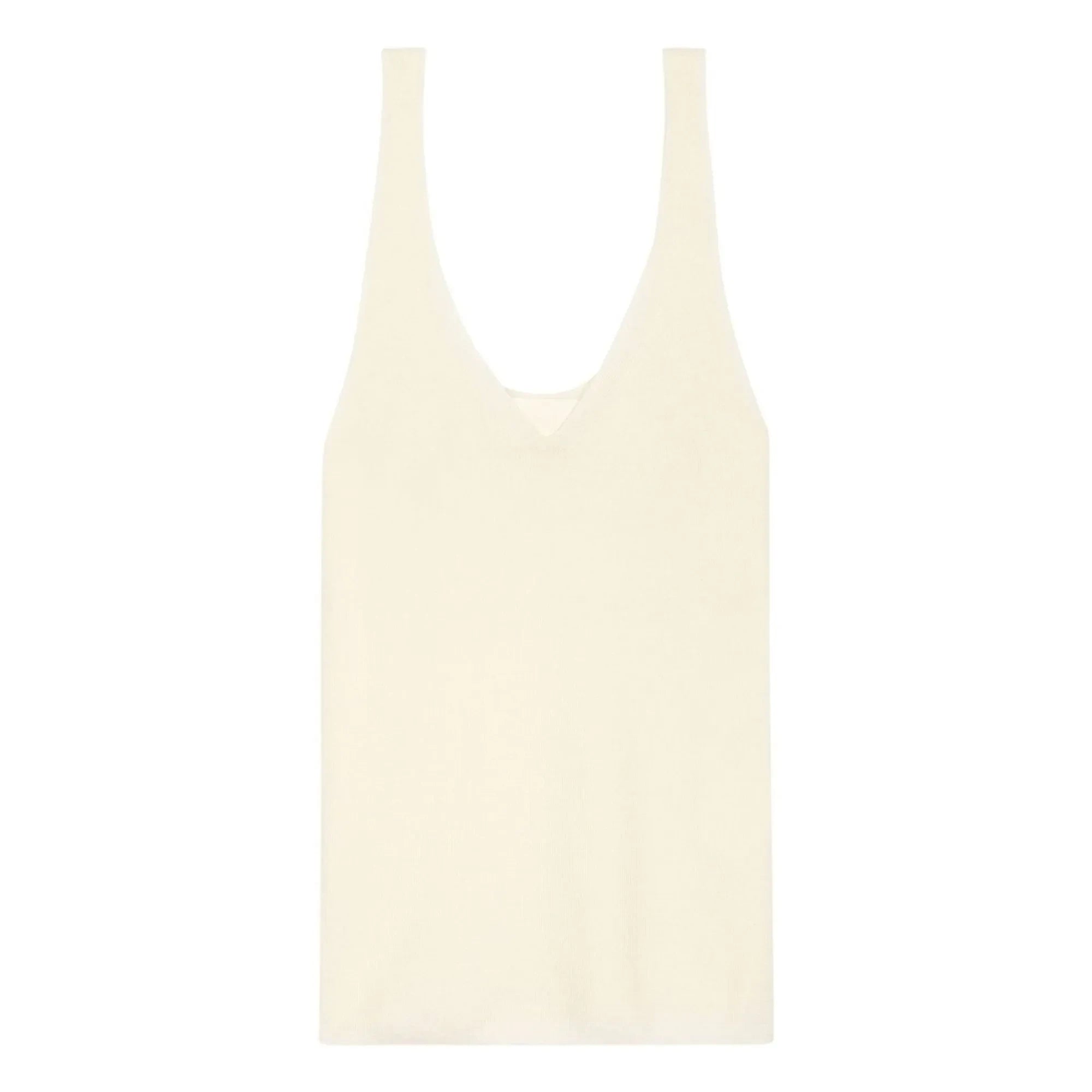Bompard - Ultra Thin Seamless Cashmere and Silk Tank Top | Natural