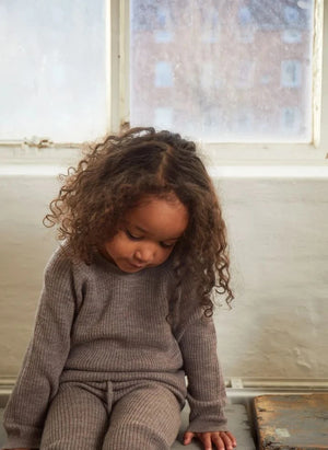 Copenhagen Colors - Classic Merino Wool Sweater | Taupe Brown