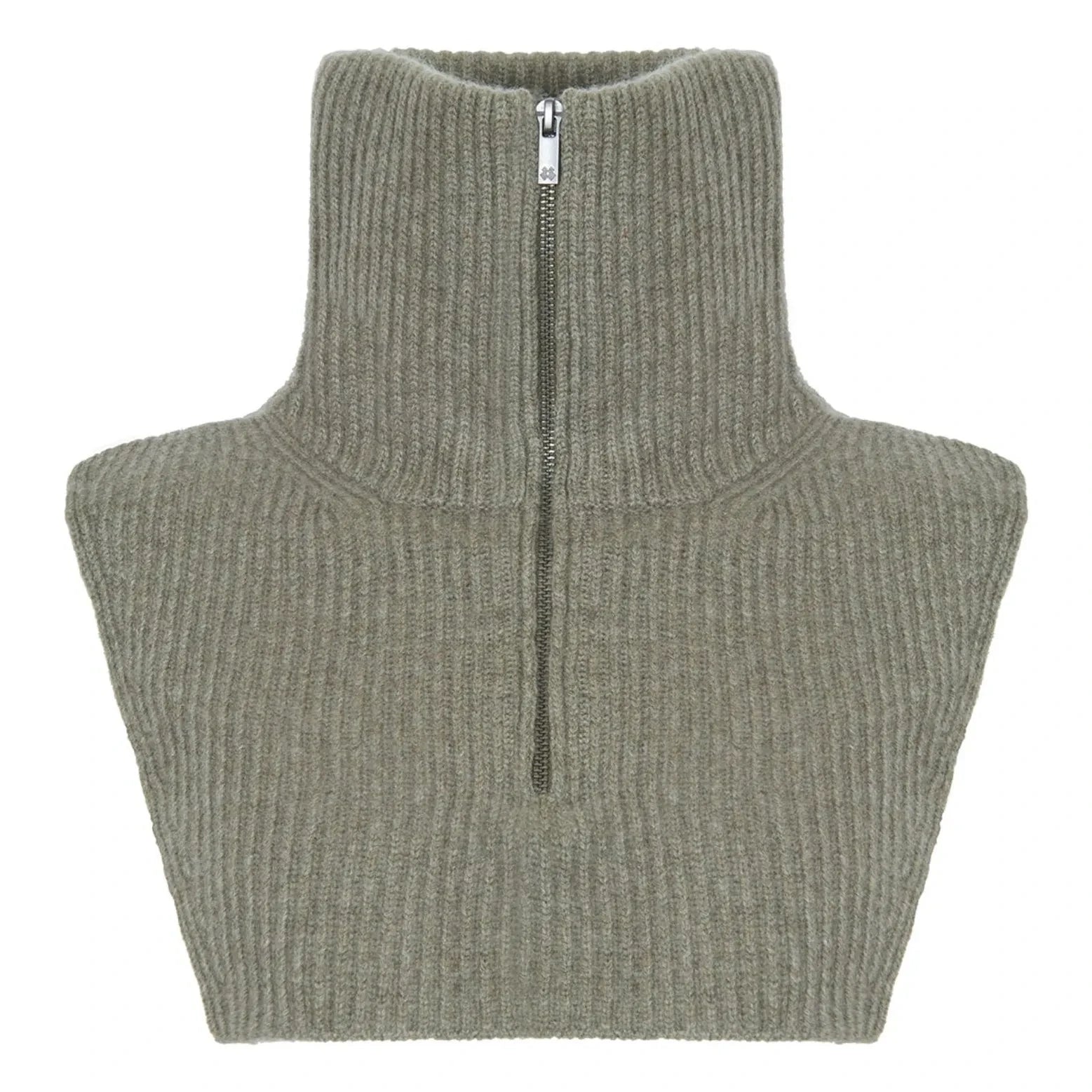 Kujten - Terika Cashmere Turtleneck | Marled Haki