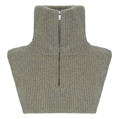 Kujten - Terika Cashmere Turtleneck | Marled Haki