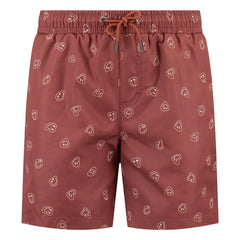 Beachlife - Smiley Face Swim Shorts | Burgundy