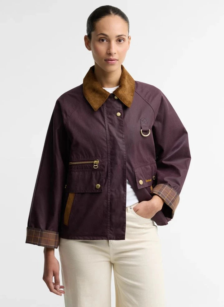 Barbour - Cottingham Waxed Cotton Jacket | Burgundy