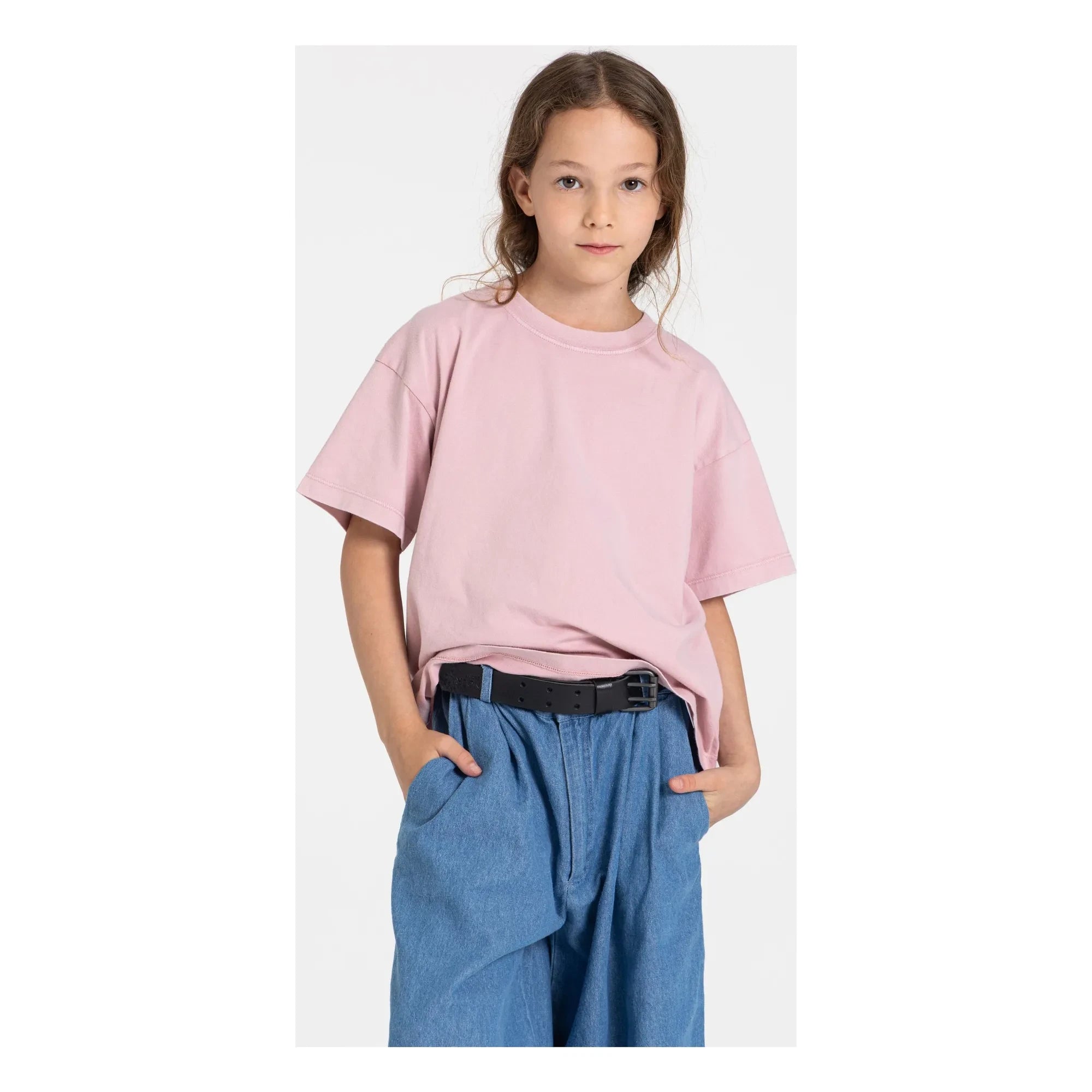 Smallable Kid - Liv Organic Cotton T-Shirt | Dusty Pink