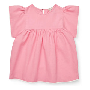Copenhagen Colors - Organic Cotton Ruffle Blouse | Powder pink