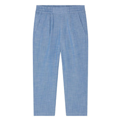 Bonpoint - Tilyo Organic Cotton Chambray Pants | Blue