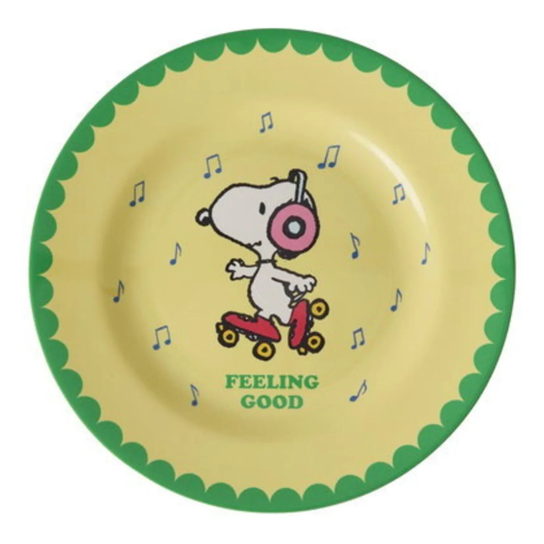 Rice - Feeling Good melamin tabak - Rice x Snoopy | Sarı
