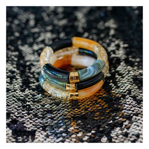 Parabaya - Trio Black Night Bracelets | Black