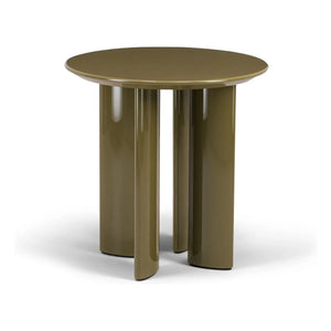 The Socialite Family - Carlotta Lacquered Beech Side Table | Khaki