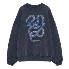 Anine Bing - Harvey Snake Sweatshirt | Black