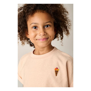 Tumble N'Dry - Short Bouquet Organic Cotton T-Shirt | Peach
