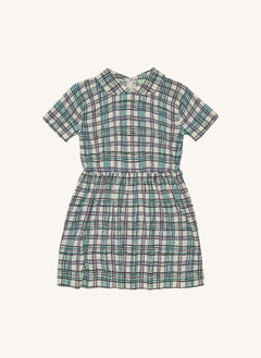 FUB - Organic Cotton Check Dress | Green