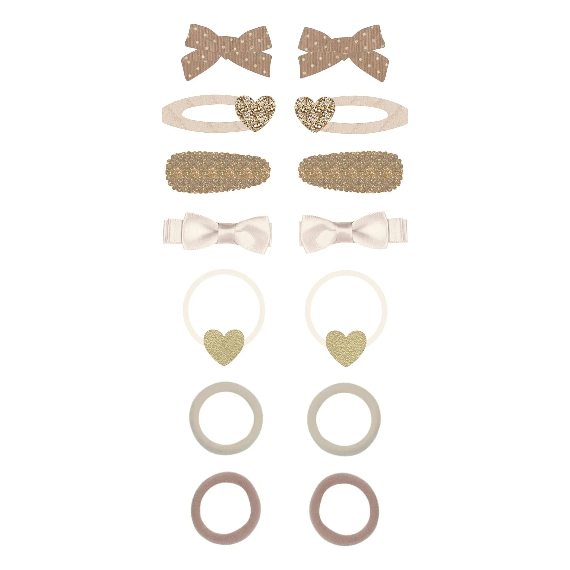 Mimi & Lula - 14-piece Glitter Hair Clips and Hairpin Set | Gold