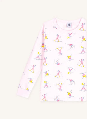 Petit Bateau - Pamuklu Pijamalar Kayakçılar | Pembe
