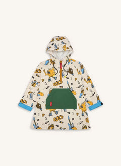 Hello Hossy - Rock n Fire Raincoat | White