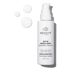 Odacité - Mineral Damlalar Şeffaf Güneş Kremi SPF50 - 30 ml
