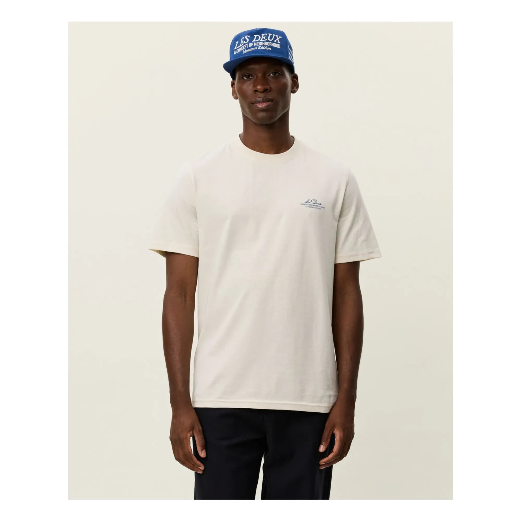 Les Deux - Ben Glode Organic Cotton Crew Neck T-Shirt | Off White