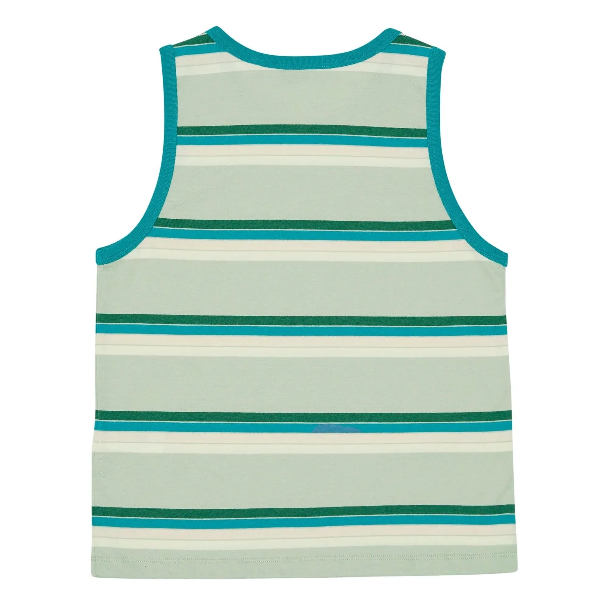 Main Story - Striped Organic Cotton Tank Top | Light Green