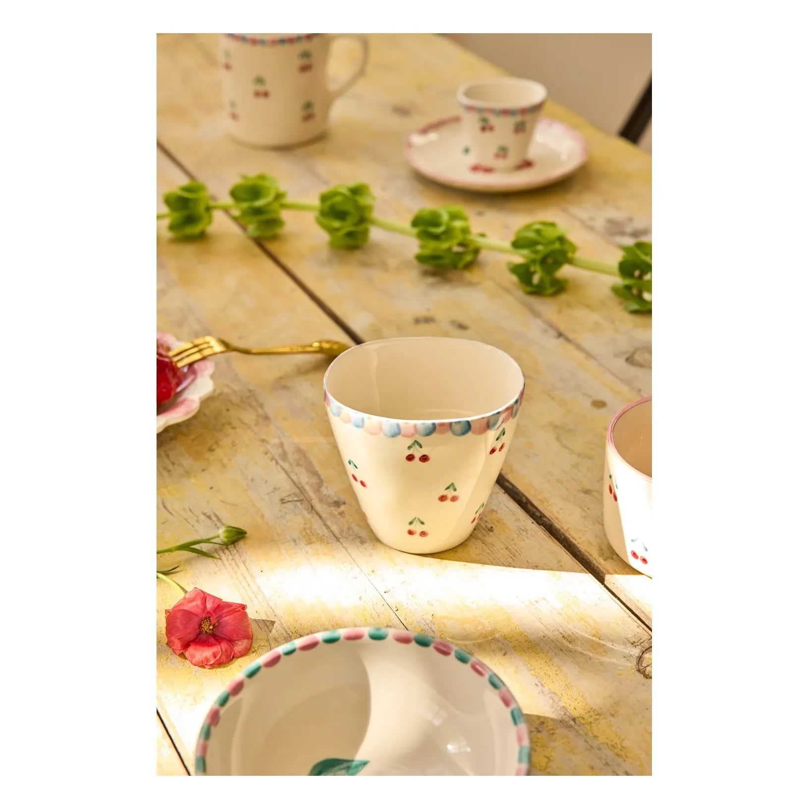 Rice - Red Cherry Ceramic Mug
