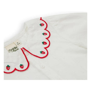 Goldie + Ace - Strawberry Crop Blouse | Ivory