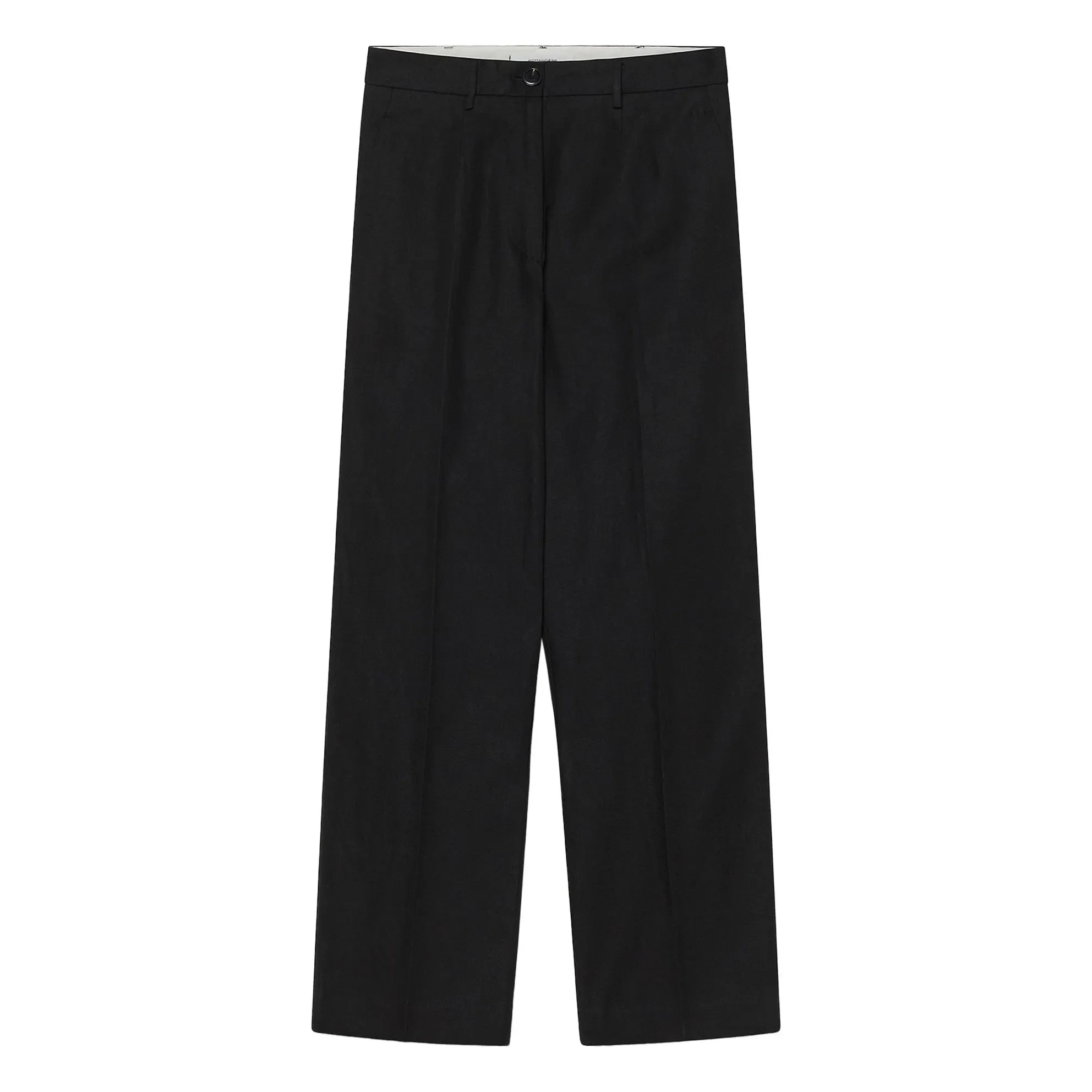 Pomandère - Cotton and Linen Trousers | Black