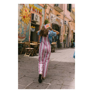 Favorite People - Amore Striped Jumpsuit - Women's Collection | Pink