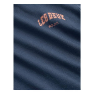 Les Deux - Hoop Organic Cotton T-Shirt | Blue