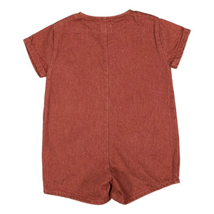 Loir - Arsene Denim Romper | Terracotta