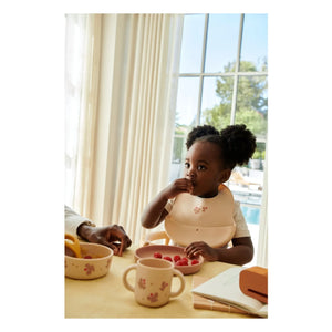 Liewood - Ember Silicone Bibs - 2-Pack | Mini Butterfly/Apple Blossom