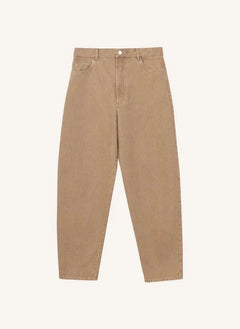 Cordera - Carrot Fit Cotton Trousers | Beige