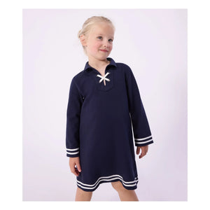Petit Bateau - Dantelli Yaka Elbise | Lacivert