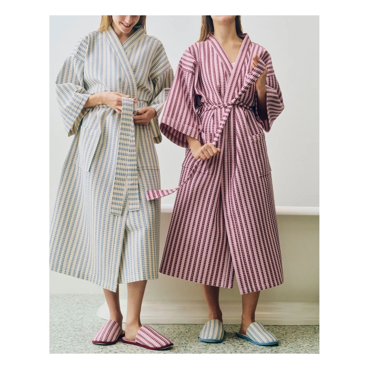 Hay - Waffle Bathrobe | Light Blue
